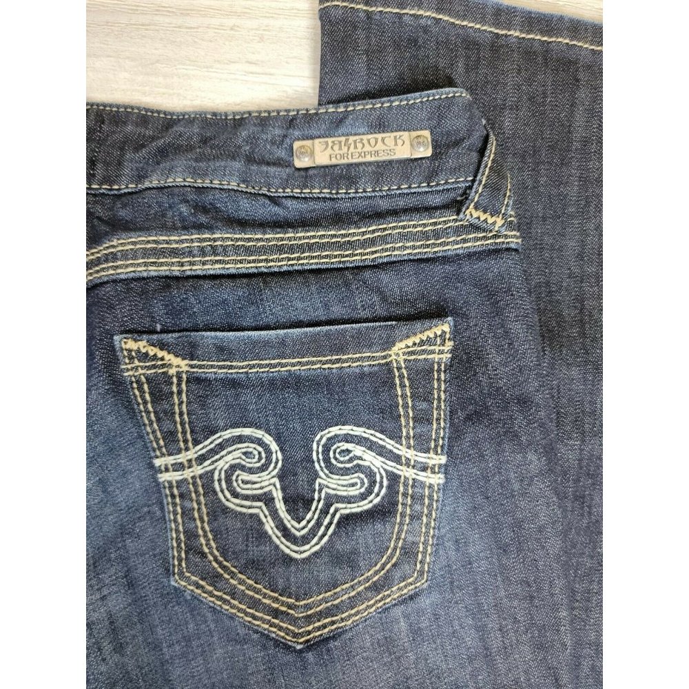 ROCK & REPUBLIC for Express Boot Cut Jeans Size 29 (MEASURE 32X30) - Picture 9 of 9